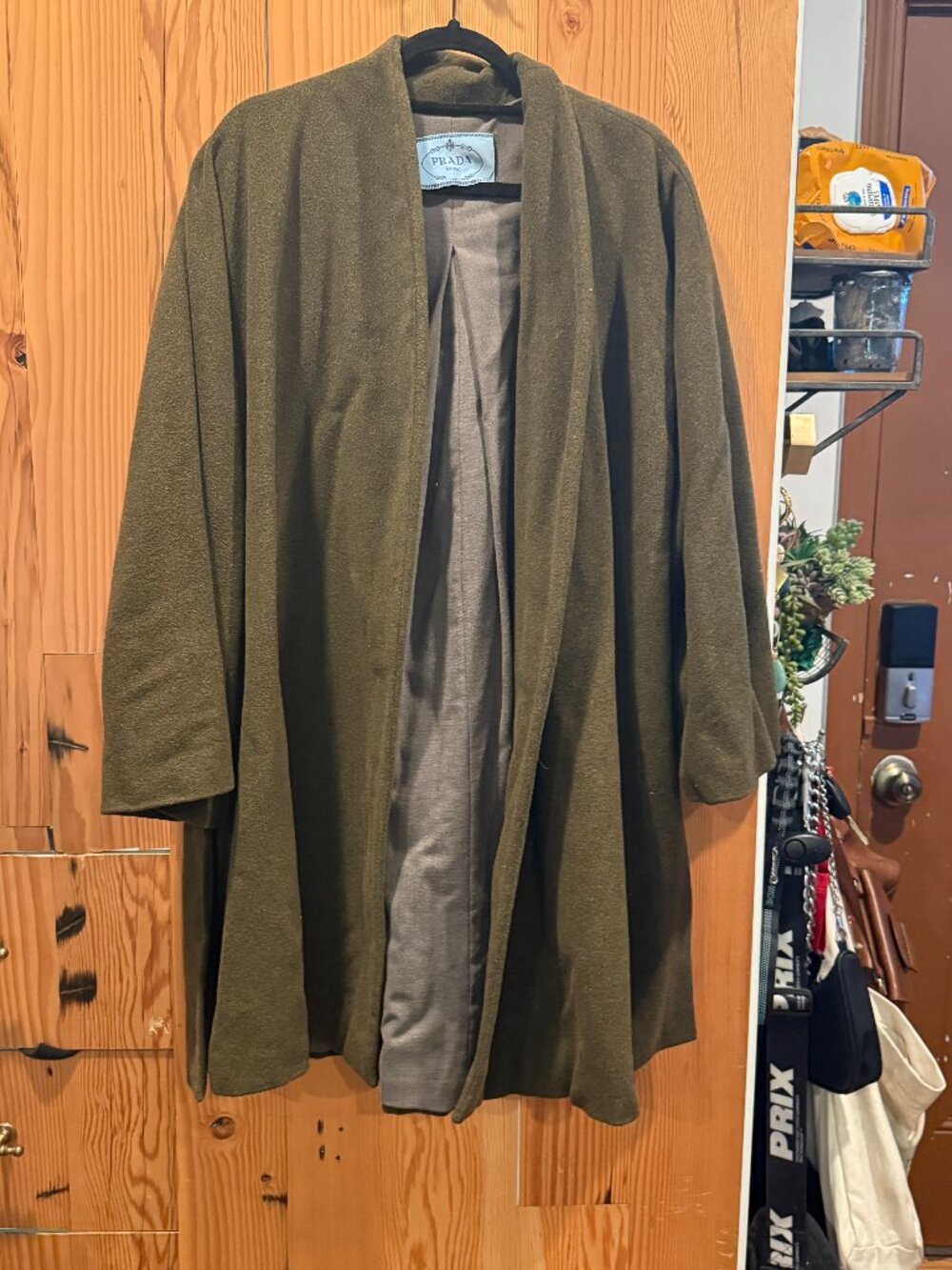 Prada Olive Green Coat